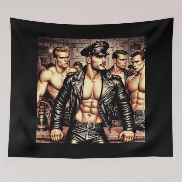 Item preview, Vintage Tom of Finland Clothing Tribute – Gay Bar Bravado Leather Daddy designed and sold by ItsAKinkThing.