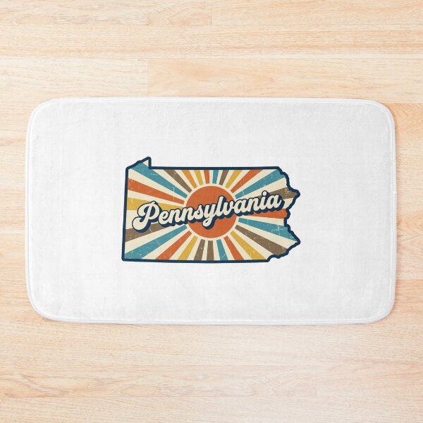 Item preview, Pennsylvania Retro Sunset State Silhouette – Vintage Distressed Design designed and sold by Paper Drip.