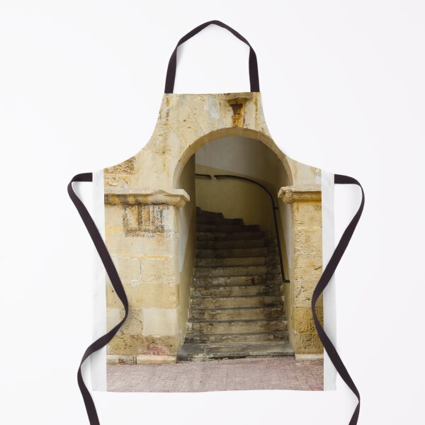 Item preview, Old Stone Staircase Through Arched Entrance In Historic Building With Weathered Texture designed and sold by Nmallia.
