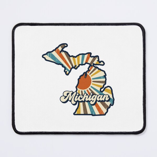 Item preview, Michigan Retro Sunset State Silhouette – Vintage Distressed Design designed and sold by Paper Drip.