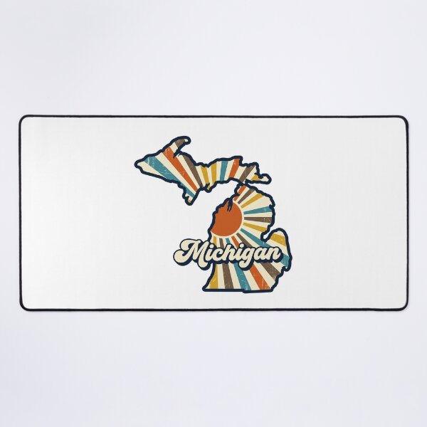 Item preview, Michigan Retro Sunset State Silhouette – Vintage Distressed Design designed and sold by Paper Drip.