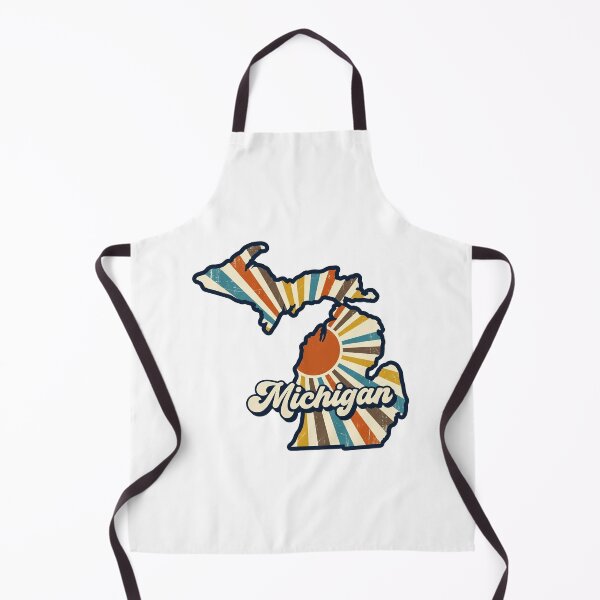 Item preview, Michigan Retro Sunset State Silhouette – Vintage Distressed Design designed and sold by Paper Drip.