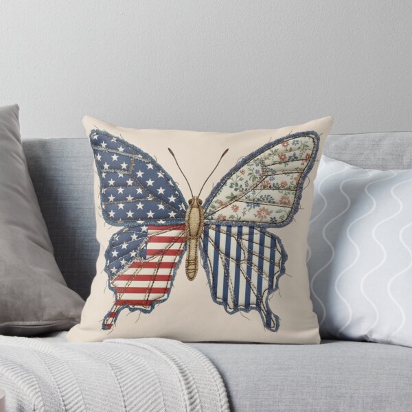 Item preview, Patriotic Butterfly, 4th Of July, American Flag Butterfly, Floral  designed and sold by toongstudio.