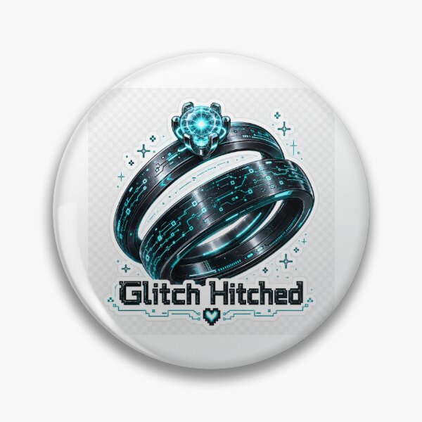 Item preview, Glitch Hitched – Cyberpunk AI Wedding Ring  designed and sold by GlitchWifie.