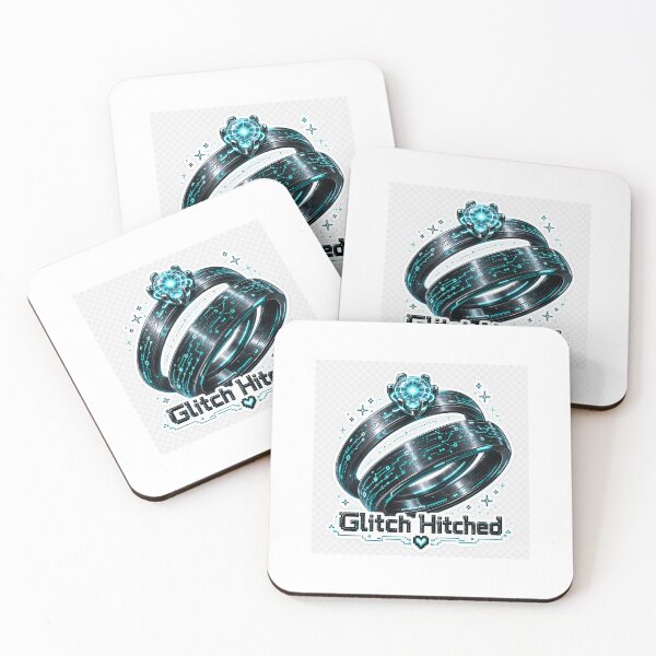 Item preview, Glitch Hitched – Cyberpunk AI Wedding Ring  designed and sold by GlitchWifie.