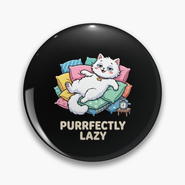 Item preview, Purrfectly Lazy - Professional Napper Kawaii Cat designed and sold by Wennity.
