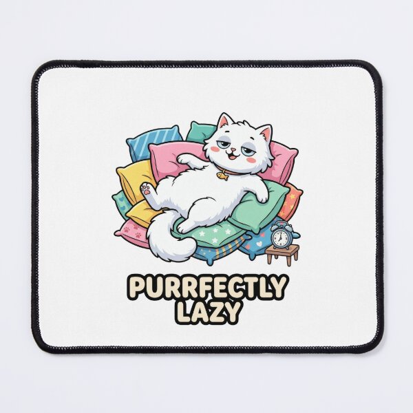 Item preview, Purrfectly Lazy - Professional Napper Kawaii Cat designed and sold by Wennity.