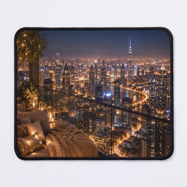 Item preview, Skyline View Art at Night designed and sold by AureliasDesignStudio.