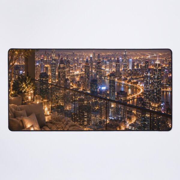 Item preview, Skyline View Art at Night designed and sold by AureliasDesignStudio.