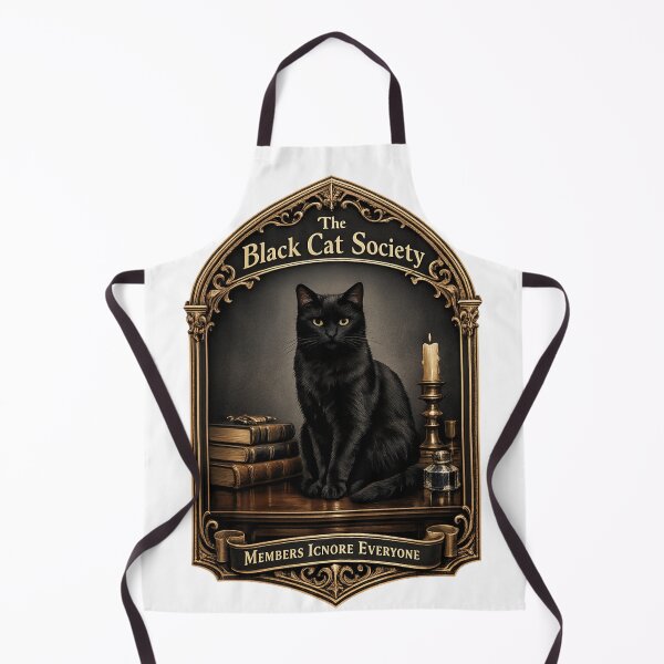 Item preview, The Black Cat Society Members Ignore Everyone Funny Cat Lover Gift designed and sold by YMLux.