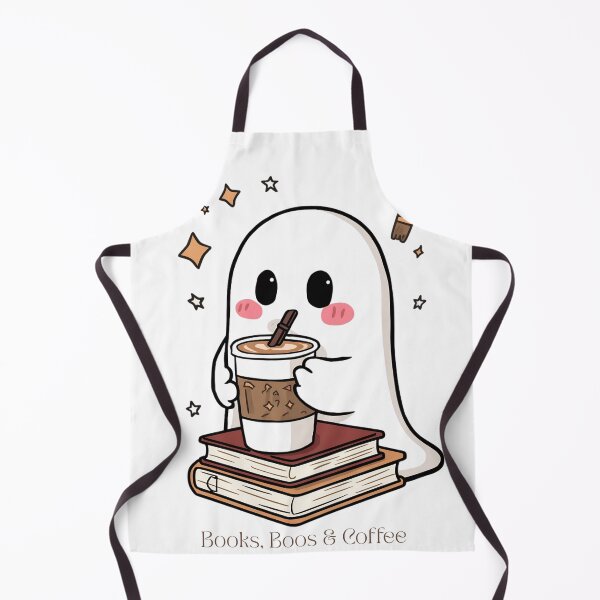 Item preview, Books, Boos & Coffee – Cute Cozy Ghost Design designed and sold by PrintologyAura.