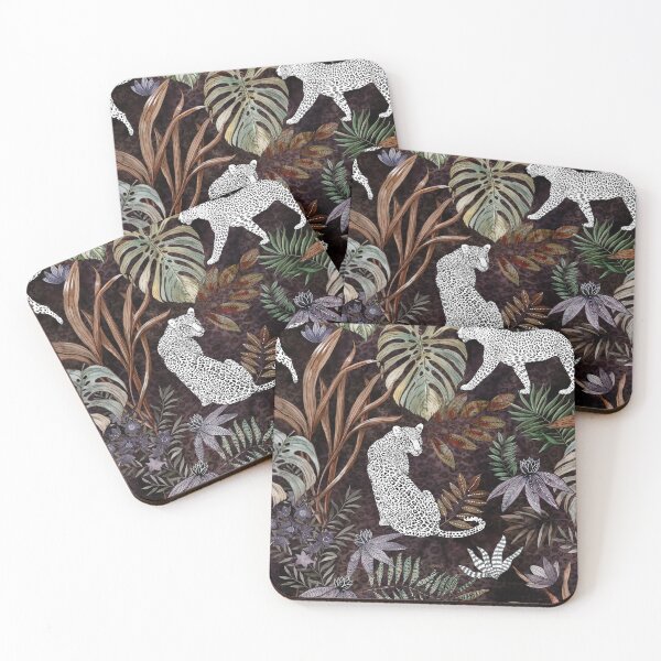 Item preview, Cats in the jungle - a bohemian style print designed and sold by Rebecca Reck Art.