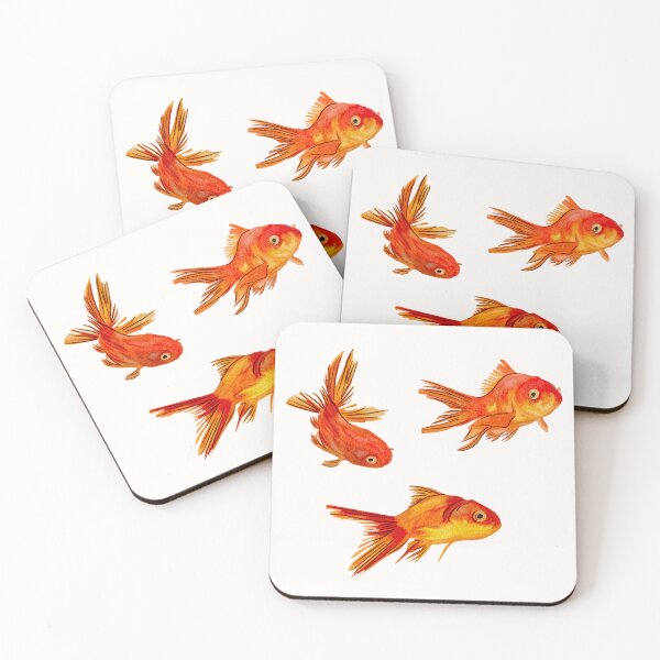 Item preview, Watercolor Goldfish Pattern designed and sold by AestheticNi.