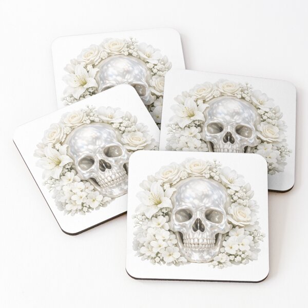 Artikelvorschau, Blumenperlen-Totenkopf entworfen und verkauft von CashCrow.