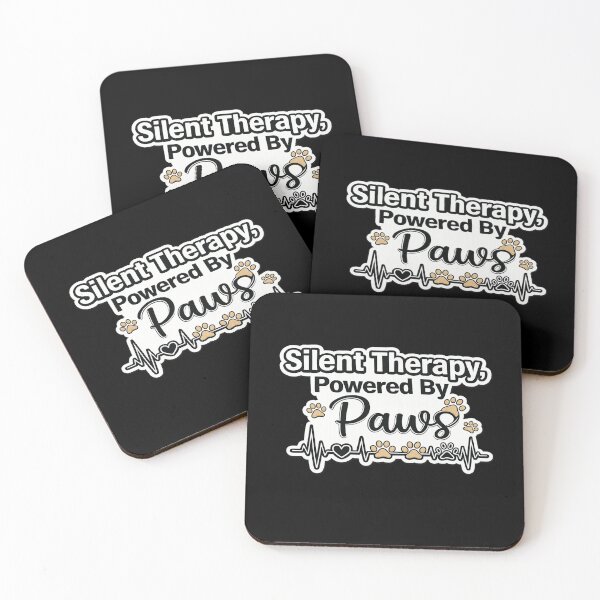 Item preview, Silent Therapy Powered By Paws Dog Lover Minimal Line Art Shirt designed and sold by Safe Haven Pets.