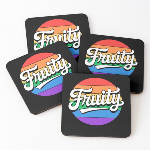 Item preview, Fruity Funny Gay Pride Retro Rainbow Quote designed and sold by Say It With Ink.