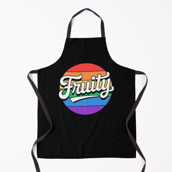 Item preview, Fruity Funny Gay Pride Retro Rainbow Quote designed and sold by Say It With Ink.