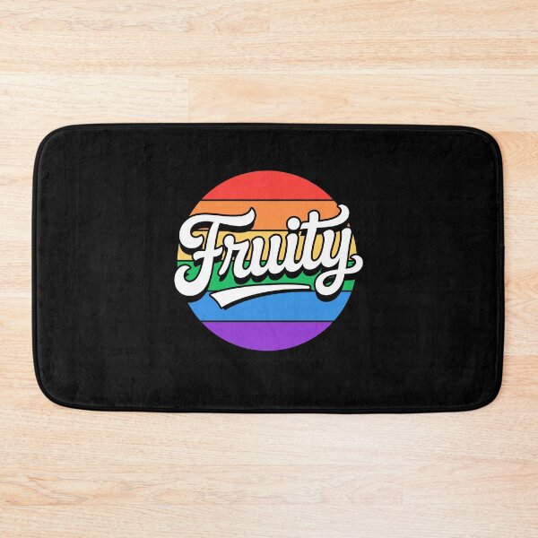Item preview, Fruity Funny Gay Pride Retro Rainbow Quote designed and sold by Say It With Ink.