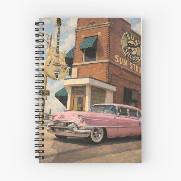 Artikelvorschau, Sun Studio mit Elvis Presley Pink Cadillac entworfen und verkauft von Halifaxartguy.
