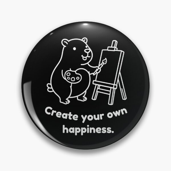 Item preview, Create Your Own Happiness Capybara – Simple Minimalist Animal Design designed and sold by PAPIRO SIGLO XXI.