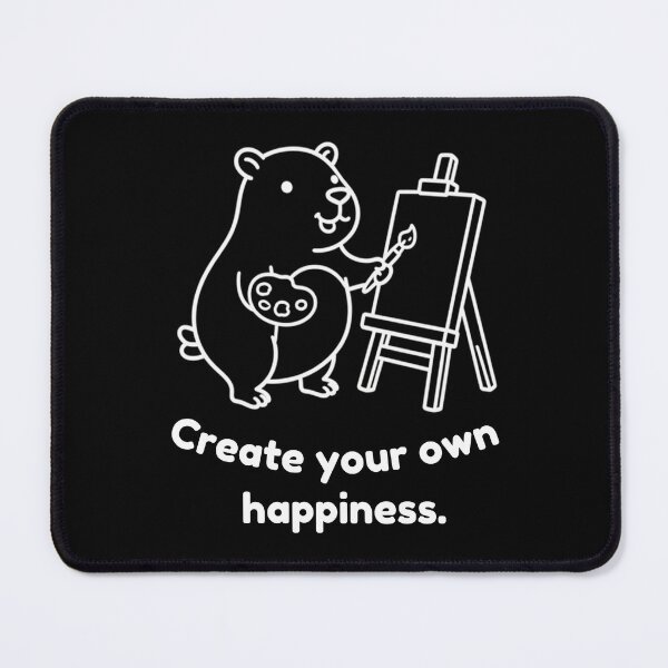 Item preview, Create Your Own Happiness Capybara – Simple Minimalist Animal Design designed and sold by PAPIRO SIGLO XXI.
