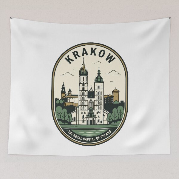 Item preview, Vintage Krakow Poland Royal Capital Travel Badge designed and sold by k3rstman1.