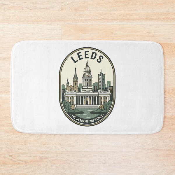 Item preview, Vintage Leeds Yorkshire Cityscape Travel Badge designed and sold by k3rstman1.
