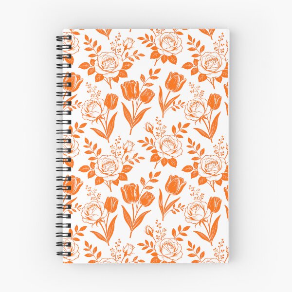 Item preview, Stylized Orange Botanical Flowers Pattern designed and sold by adlkh.