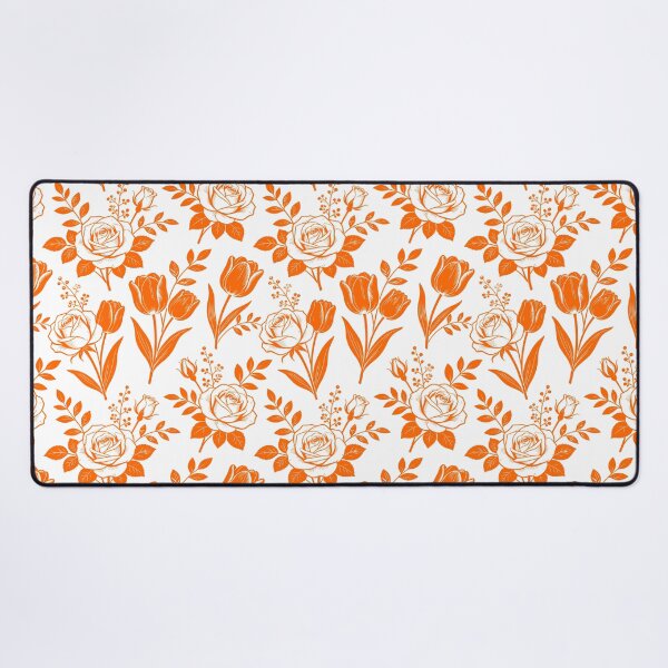 Item preview, Stylized Orange Botanical Flowers Pattern designed and sold by adlkh.