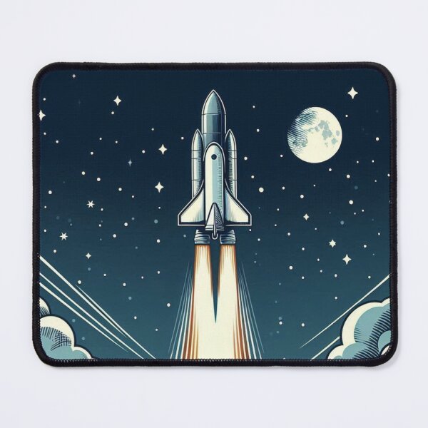 Item preview, Rocket Launch – Cosmic Adventure Art designed and sold by Dogandesighn.