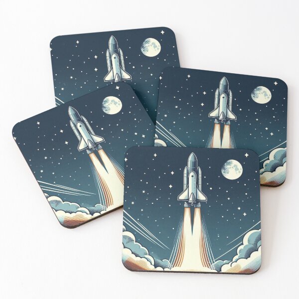 Item preview, Rocket Launch – Cosmic Adventure Art designed and sold by Dogandesighn.