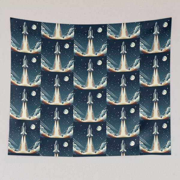Item preview, Rocket Launch – Cosmic Adventure Art designed and sold by Dogandesighn.