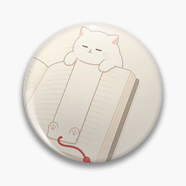 Item preview, Sleepy Bookmark Cat Minimal Kawaii Illustration designed and sold by LovelyCatGalaxy.
