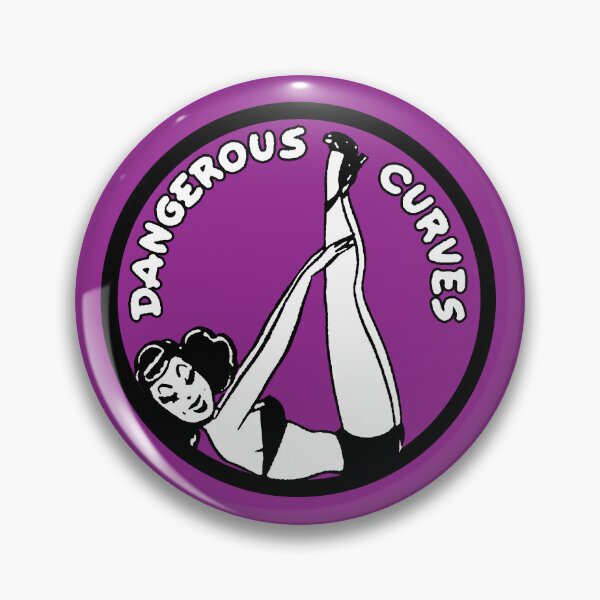 Item preview, Dangerous Curves Rockabilly Hot Rod Vintage Pin Up Rebel Girl Pop Art designed and sold by wmxdesign.