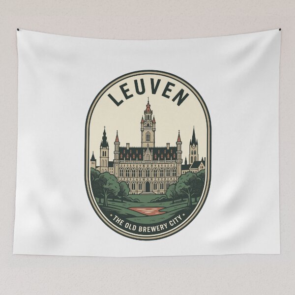 Item preview, Vintage Leuven Belgium Old Brewery City Badge designed and sold by k3rstman1.