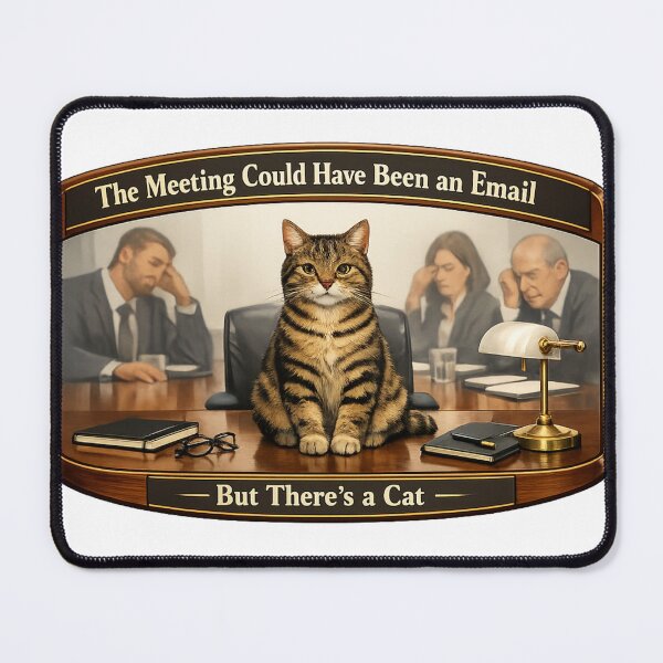 Item preview, The Meeting Could Have Been an Email Cat Office Humor Coperate Cat Lover Gift designed and sold by YMLux.
