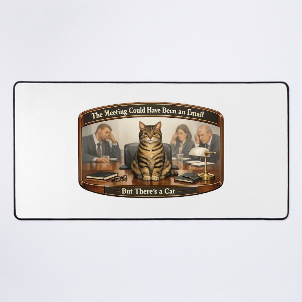 Item preview, The Meeting Could Have Been an Email Cat Office Humor Coperate Cat Lover Gift designed and sold by YMLux.