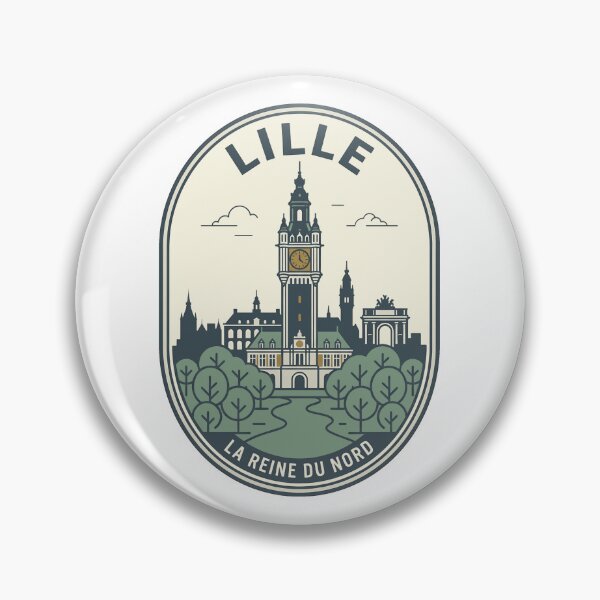 Item preview, Vintage Lille France Travel City Badge designed and sold by k3rstman1.