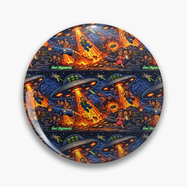 Artikelvorschau, Alien-Invasion UFOs entworfen und verkauft von The Art Queen Of Michigan .