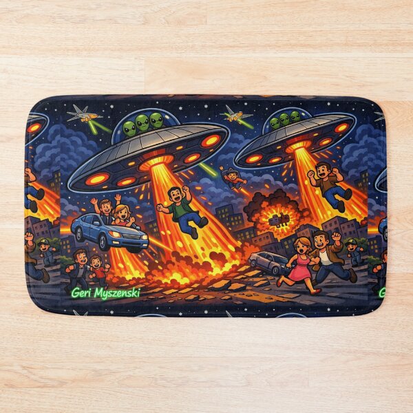 Item preview, Alien Invasion UFOs  designed and sold by The Art Queen Of Michigan .