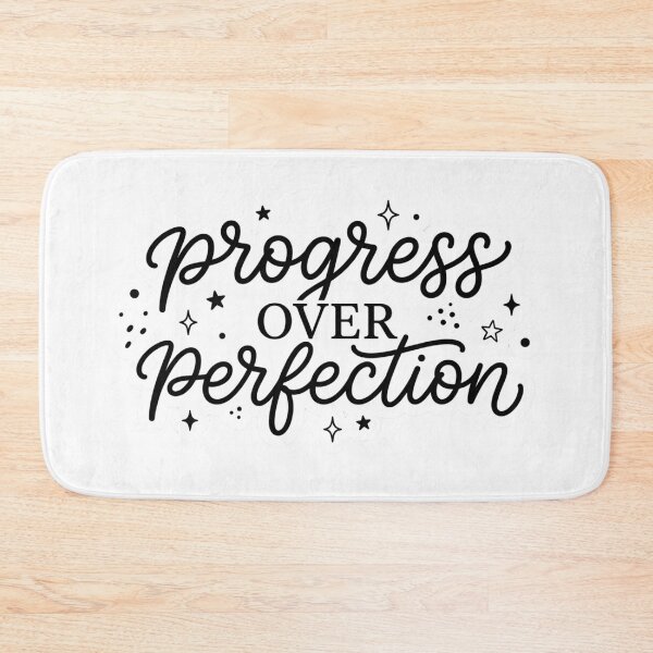 Item preview, Progress Over Perfection Motivational Quote Minimalist Sticker designed and sold by JeevanStickers.