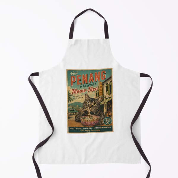 Item preview, Yoshi Eating Noodles - Penang Retro Travel Poster designed and sold by Artistic Philip in Penang.