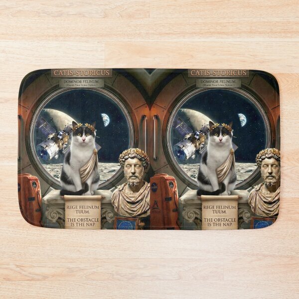 Item preview, ​Stoic Cat Gosha: The Obstacle is the Nap designed and sold by NadinGerasi.