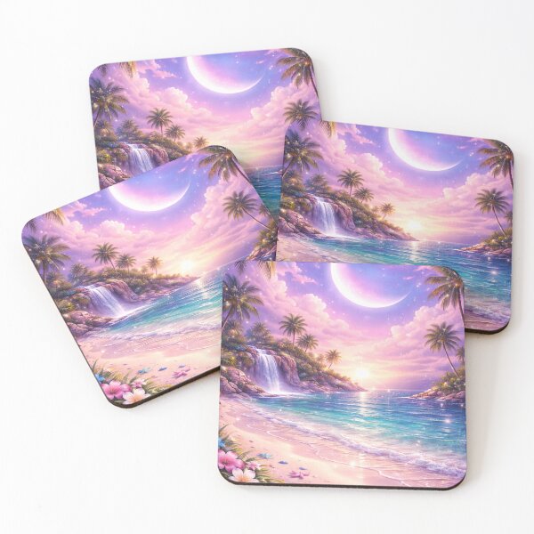 Item preview, Fantasy Paradise Beach Art designed and sold by AureliasDesignStudio.