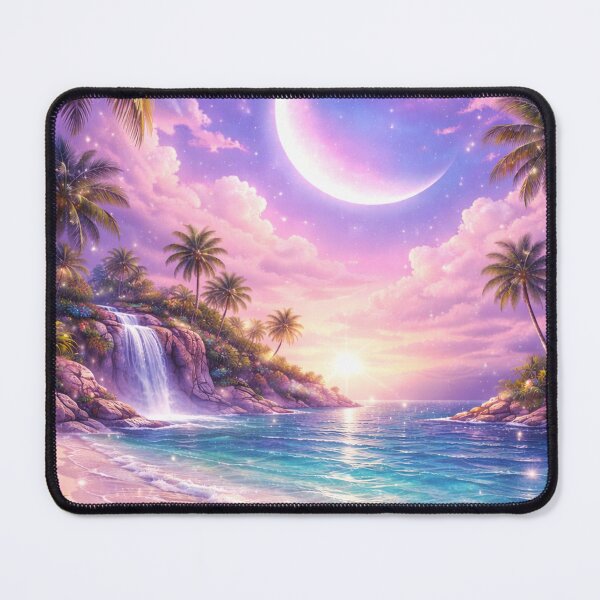 Item preview, Fantasy Paradise Beach Art designed and sold by AureliasDesignStudio.