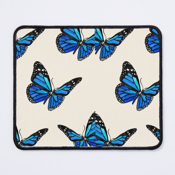 Item preview, Blue Butterflies Seamless Watercolor Pattern designed and sold by AestheticNi.