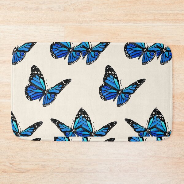 Item preview, Blue Butterflies Seamless Watercolor Pattern designed and sold by AestheticNi.