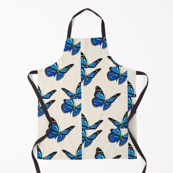 Item preview, Blue Butterflies Seamless Watercolor Pattern designed and sold by AestheticNi.
