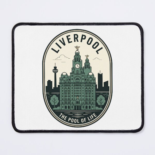 Item preview, Vintage Liverpool Skyline Royal Liver Building Badge designed and sold by k3rstman1.