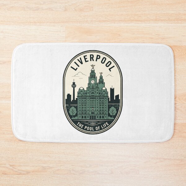 Item preview, Vintage Liverpool Skyline Royal Liver Building Badge designed and sold by k3rstman1.
